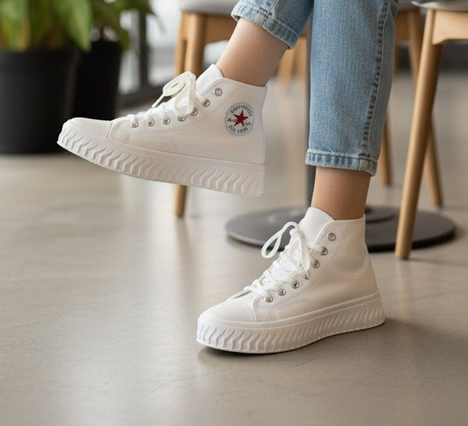 کتونی ال استار ساقدار میانه برند Converse - فرندز کتونی