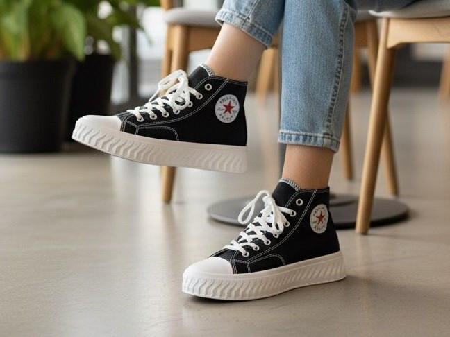 کتونی ال استار ساقدار میانه برند Converse - فرندز کتونی