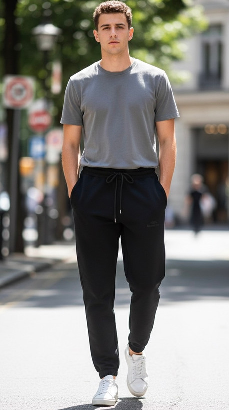 شلوار بگ گلکسی مشکی مدل Balenciaga - فرندز کتونی