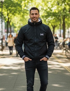 کاپشن داخل خز مدل UNDER ARMOUR مشکی - فرندز کتونی